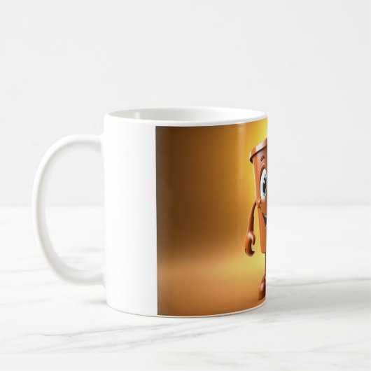 3Dお洒落キャラクターコーヒーマグ – 一日の開始 コーヒーマグカップ (左)