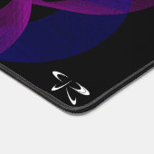 3Dから2Dのジオメトリックシリンダリングや輪マウスパッドマット デスクマット (コーナー)