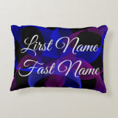 3Dから2Dの円筒形幾何学模様パロディー枕 アクセントクッション (裏面)