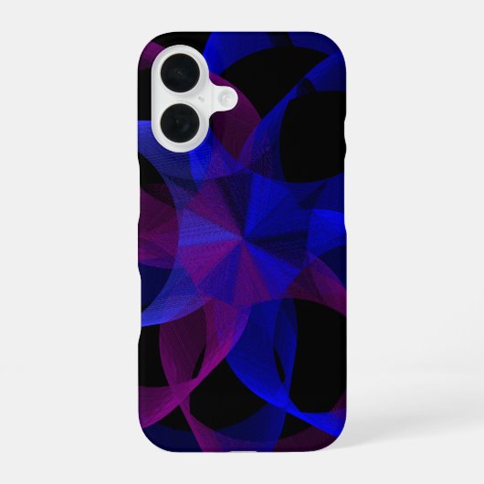 3Dから2Dへの幾何学シリンダーiPhone 16ケース iPhone 16ケース (裏面)