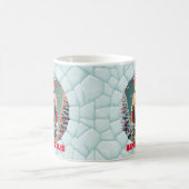 3Dかわいいくるみ割りカーハッピーホリデークリスマス コーヒーマグカップ (中央)