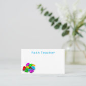 3Dかわいいカラフル番号演算先生 名刺 (スタンド正面)