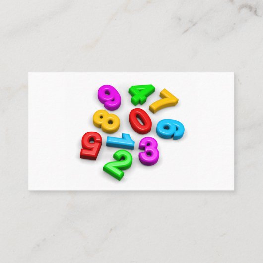 3Dかわいいカラフル番号演算先生 名刺 (裏面)