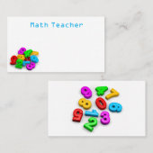 3Dかわいいカラフル番号演算先生 名刺 (正面/裏面)