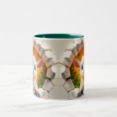 3Dかわいいベビーヤギ熱ココアコーヒー動物 ツートーンマグカップ (中央)