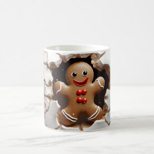 3Dかわいい雪だるまクリスマス コーヒーマグカップ