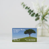 3Dさくらんぼツリーオンヒルアガ澄んブルスカイ 名刺 (スタンド正面)