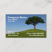 3Dさくらんぼツリーオンヒルアガ澄んブルスカイ 名刺 (正面)