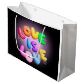 3Dでの愛 ラージペーパーバッグ (正面アングル)