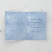 3Dで美しい青あじさい カード (内部)