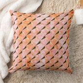 3Dとサケの毛を背景に混ぜる クッション (ブランケット)