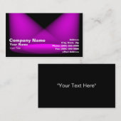 3Dによって着色されるスポットライト(紫色) 名刺 (正面/裏面)