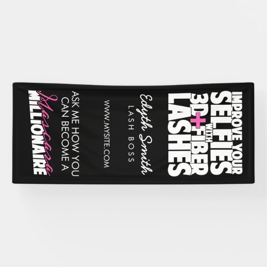 3dのあなたのselfiesを改良して下さい + 繊維の鞭 横断幕 (横)