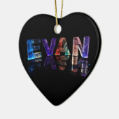 3Dの一流のエバンはつきます(写真) セラミックオーナメント (左)