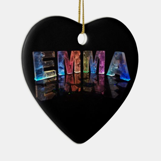 3Dの一流のエマはつきます(写真) セラミックオーナメント (右)