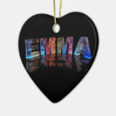 3Dの一流のエマはつきます(写真) セラミックオーナメント (左)