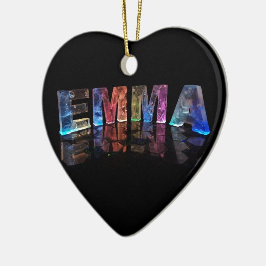 3Dの一流のエマはつきます(写真) セラミックオーナメント (左)