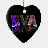 3Dの一流のエヴァはつきます(写真) セラミックオーナメント (右)