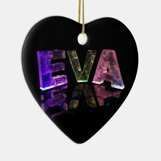 3Dの一流のエヴァはつきます(写真) セラミックオーナメント (右)