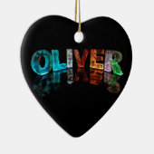 3Dの一流のオリバーはつきます(写真) セラミックオーナメント (右)