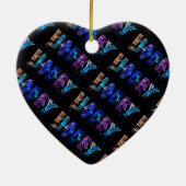 3Dの一流のハリーはつきます(写真) セラミックオーナメント (裏面)