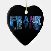 3Dの一流のフランクはつきます(写真) セラミックオーナメント (右)