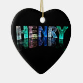 3Dの一流のヘンリーはつきます(写真) セラミックオーナメント (右)