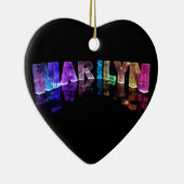 3Dの一流のマリリンはつきます(Photogarph) セラミックオーナメント (右)