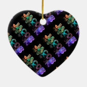 3Dの一流のヤコブはつきます(写真) セラミックオーナメント (裏面)