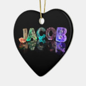 3Dの一流のヤコブはつきます(写真) セラミックオーナメント (左)