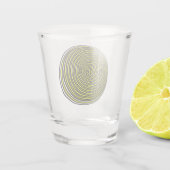 3Dの両面に光学的錯覚がレモンショットを撮る ショットグラス (裏面)