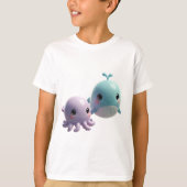 3Dの海洋生物 Tシャツ (正面)