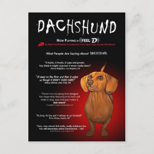 3DのDachshand ポストカード