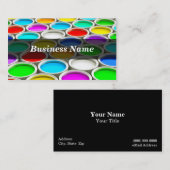 3Dはペンキの缶を着色しました(任意) 名刺 (正面/裏面)