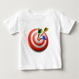 3Dは中心点のベビーのTシャツを放ちます ベビーTシャツ