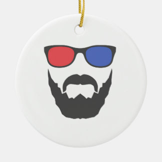 3Dひげ セラミックオーナメント