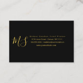 3Dひまわりインテリアデザイナーガーデン 名刺 (裏面)