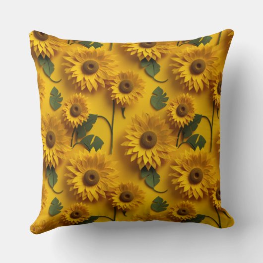 3dひまわり クッション (裏面)