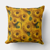 3dひまわり クッション (正面)