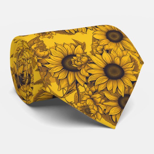 3dひまわり ネクタイ (ロール)
