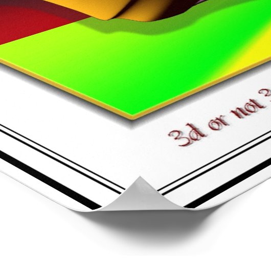 3dまたは3dでない… ポスター (角)