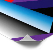 3Dアイソメトリックキューブ、幾何学的シームレス。 ポスター (角)