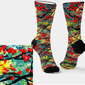 3Dアクリルテクスチ絵を描ュフローラ絵を描の ソックス