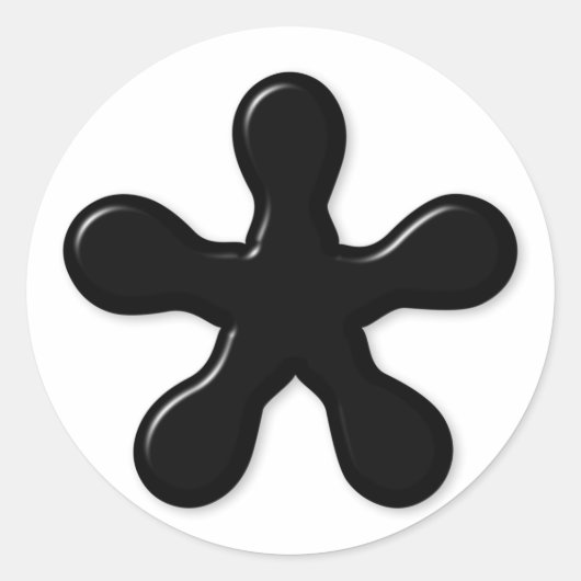 3Dアスタリスク ラウンドシール (正面)