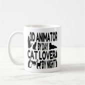 3Dアニメーター 猫好き コーヒーマグカップ (左)