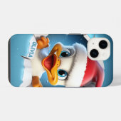 3Dアヒル クリスマス iPhoneケース (裏面横)