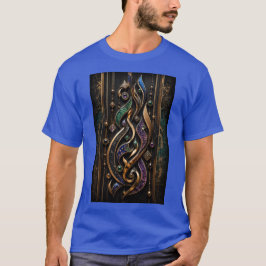 3Dアブストラクト・カリグラフィーと宝石 Tシャツ