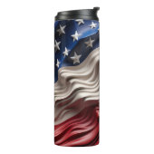 3dアメリカ合衆国国旗の波 タンブラー (回転左)