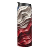 3dアメリカ合衆国国旗の波 タンブラー (回転右)