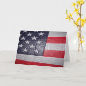 3Dアメリカ国旗のカード カード (黄色い花)